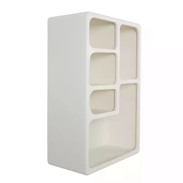 cream_geometric_section_wall_shelf_6.webp Cream Geometric 5-Section Wall Shelf>Kirklands Home Fashion