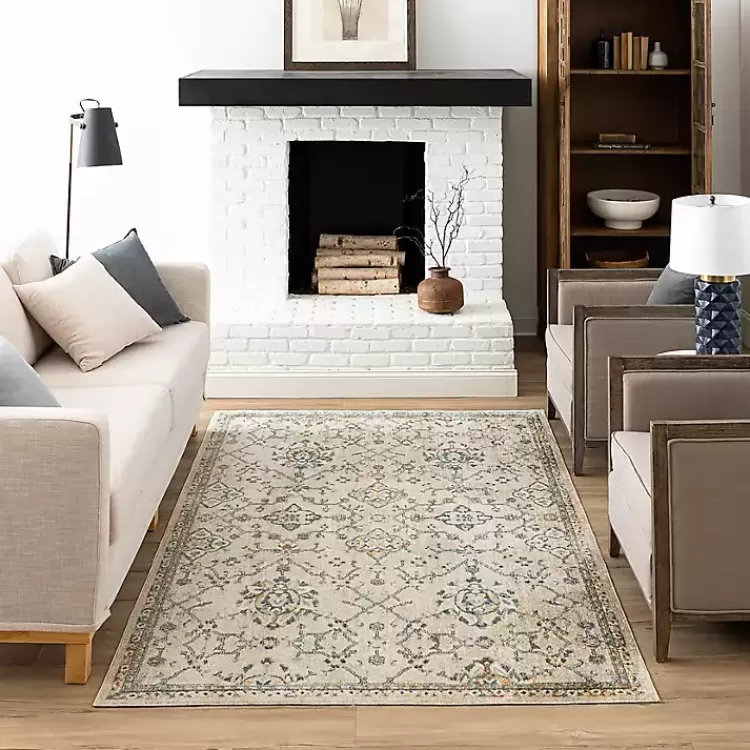 cream_granary_floral_area_rug_x_5.webp Cream Granary Floral Area Rug, 6x9>Kirklands Home Sale