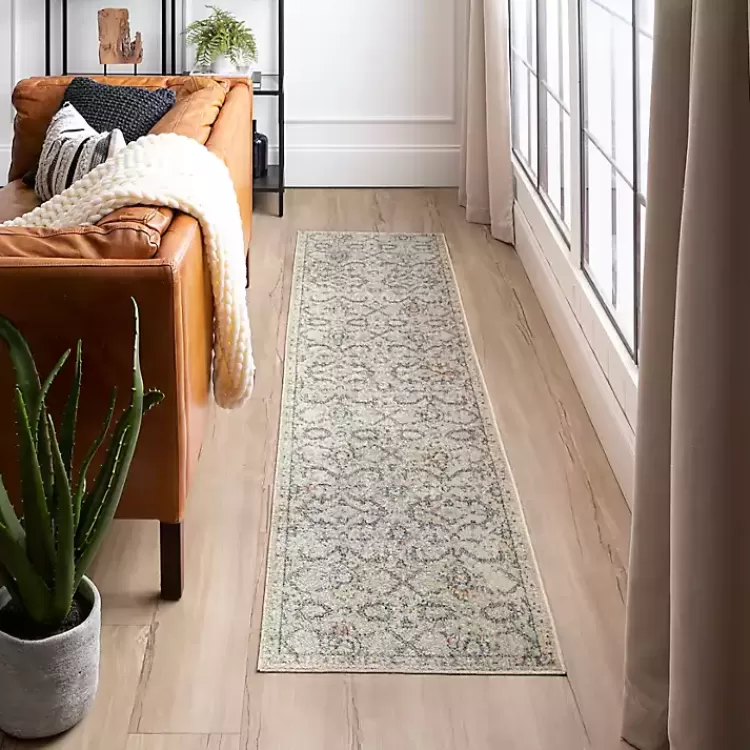 cream_granary_floral_runner_x_5-1.webp Cream Granary Floral Runner, 2x10>Kirklands Home Online