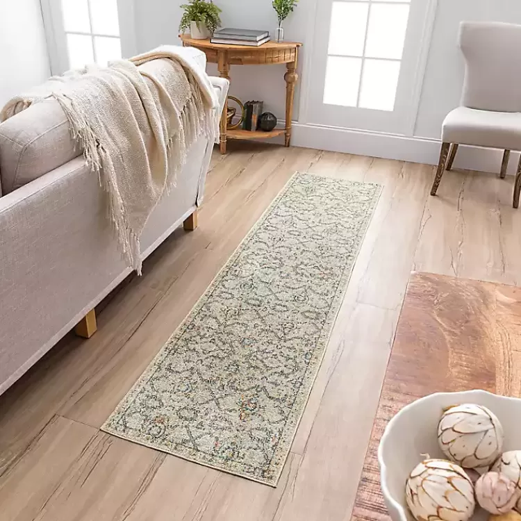 cream_granary_floral_runner_x_6.webp Cream Granary Floral Runner, 2x8>Kirklands Home Flash Sale