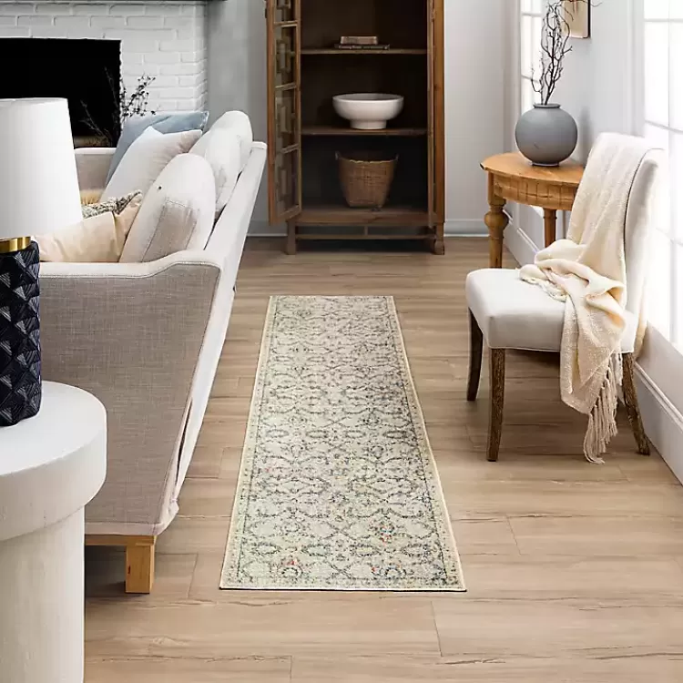 cream_granary_floral_runner_x_7.webp Cream Granary Floral Runner, 2x8>Kirklands Home Flash Sale