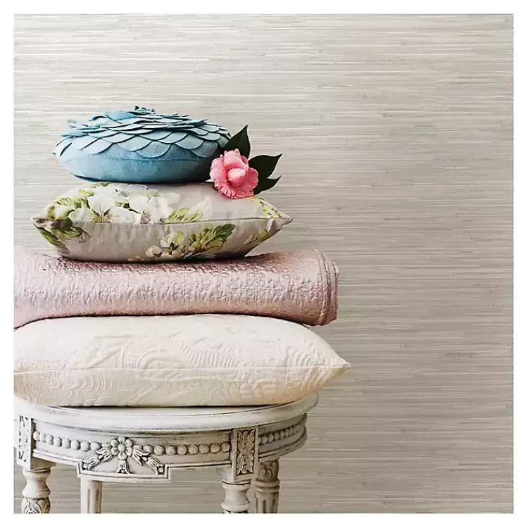Cream Grassweave Peel and Stick Wallpaper>Kirklands Home Sale
