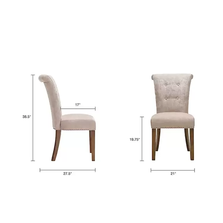 cream_linen_rolled_back_dining_chairs_set_of__5.webp Cream Linen Rolled Back Dining Chairs, Set of 2>Kirklands Home Discount