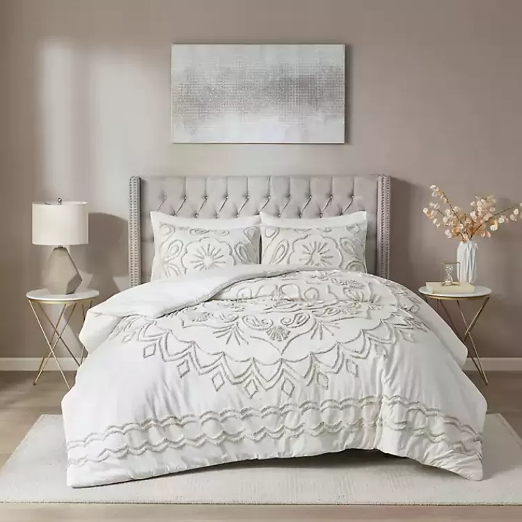 Cream Medallion California King Comforter Set>Kirklands Home Best
