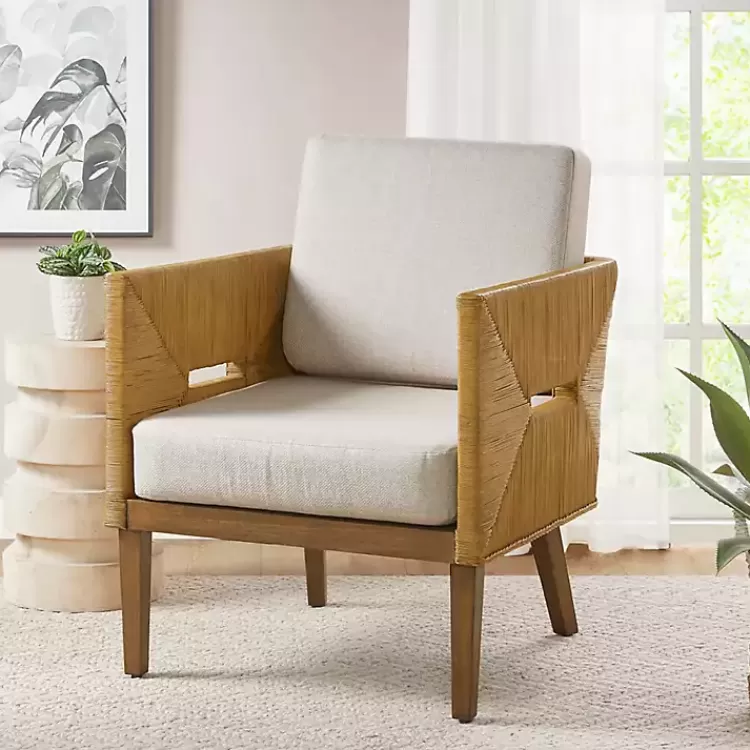 Cream Natural Rattan Accent Chair>Kirklands Home Best