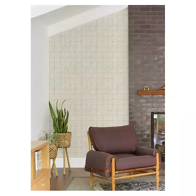 Cream Provincial Tiles Peel & Stick Wallpaper>Kirklands Home Best