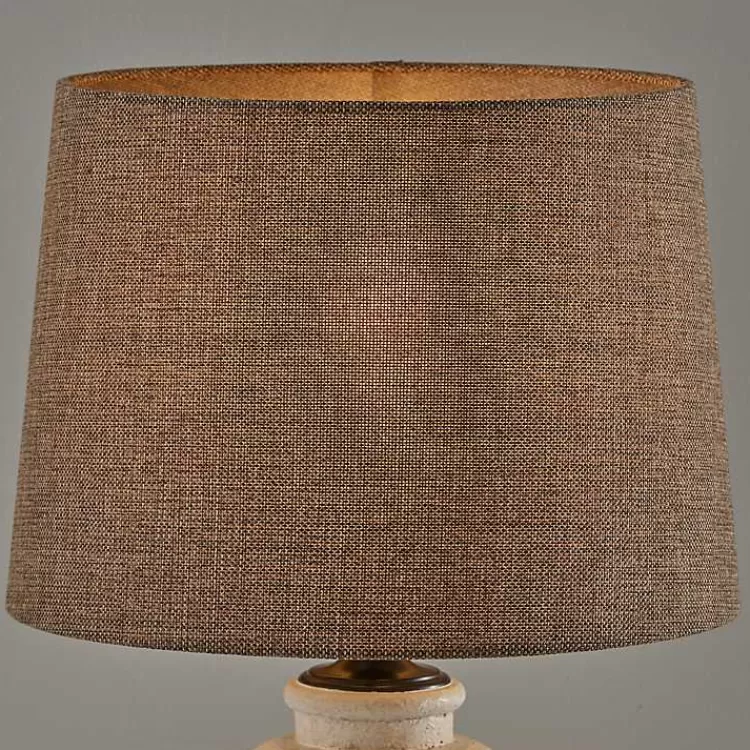 cream_ribbed_ceramic_brown_shade_table_lamp_2.webp Cream Ribbed Ceramic Shade Table Lamp>Kirklands Home Best
