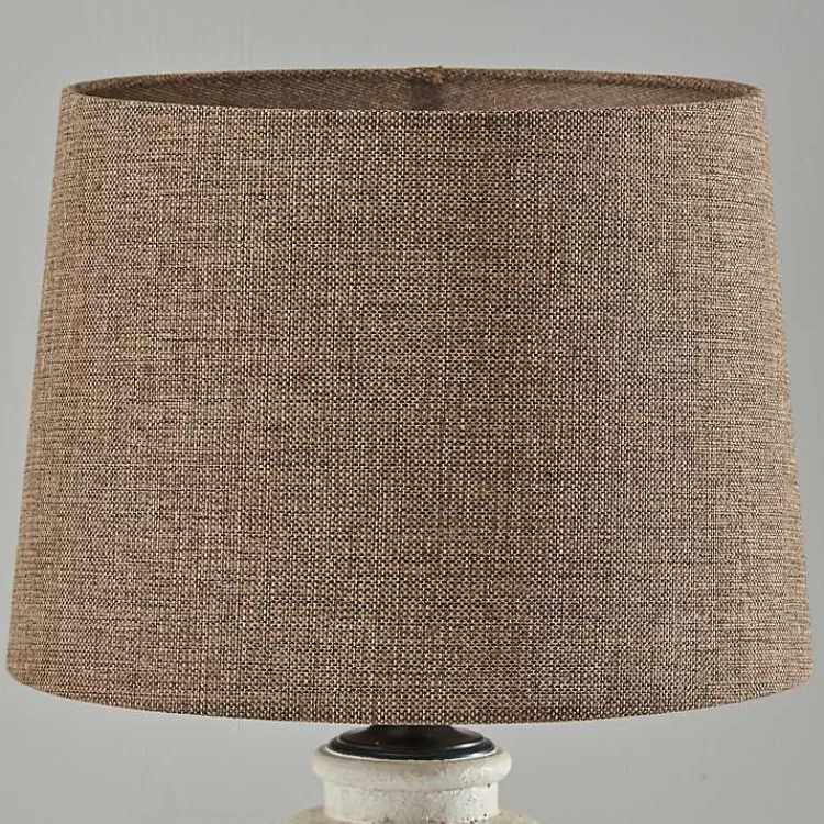 cream_ribbed_ceramic_brown_shade_table_lamp_3.webp Cream Ribbed Ceramic Shade Table Lamp>Kirklands Home Best