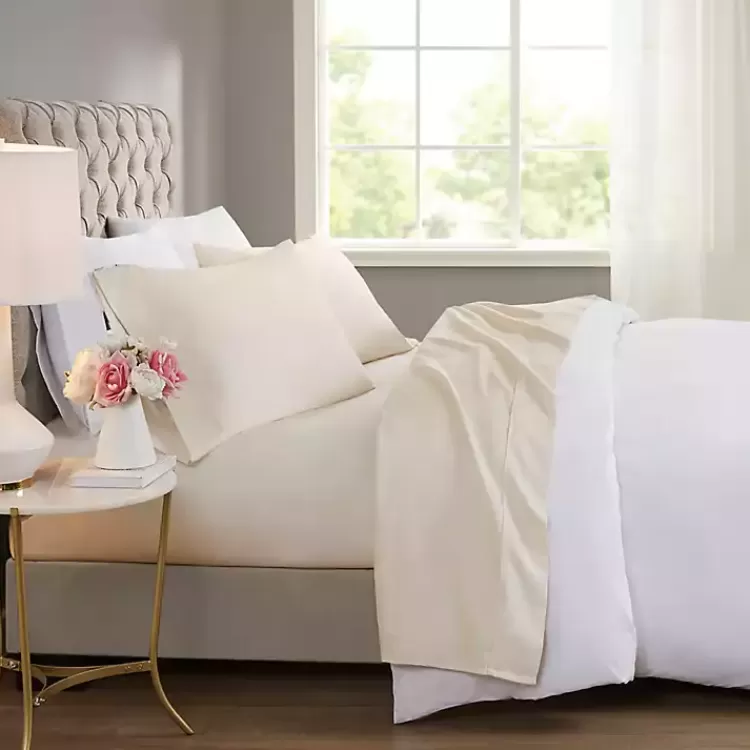 Cream Rich Cooling Cotton King Sheet Set>Kirklands Home Cheap
