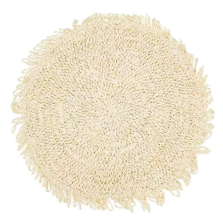 Cream Rustic Raffia Placemats, Set of 4>Kirklands Home Best Sale