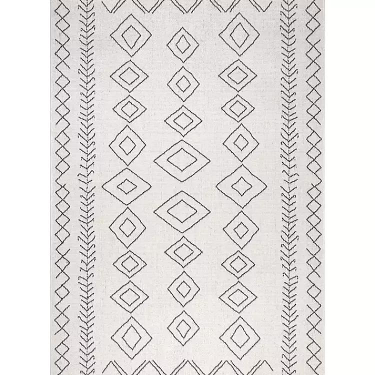 Cream Serna Tribal Outdoor Area Rug, 5x7>Kirklands Home Flash Sale