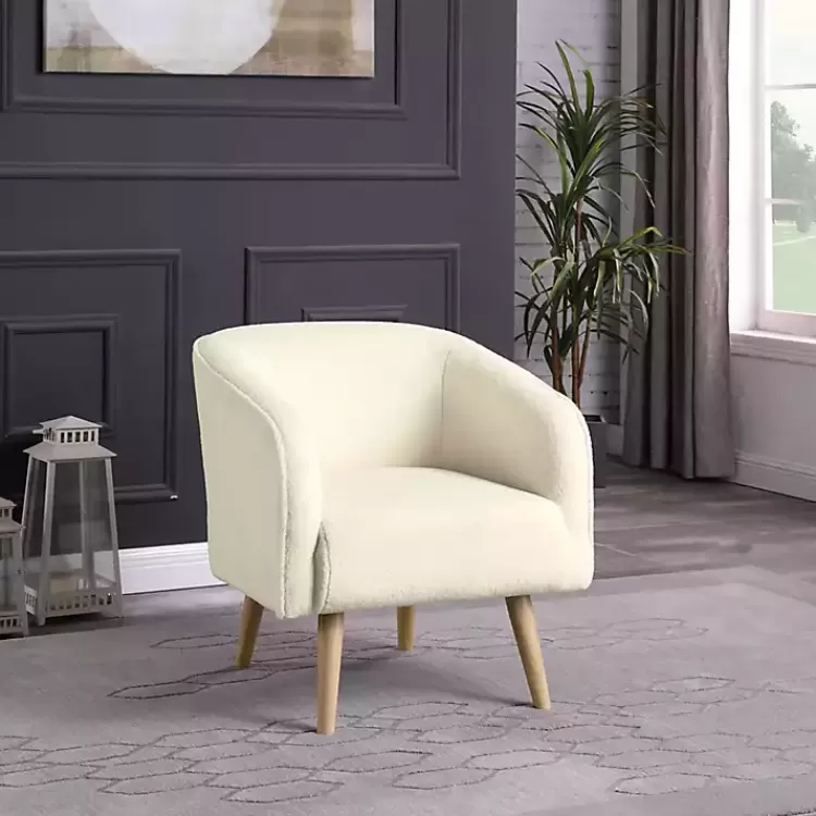 cream_sherpa_upholstered_barrel_accent_chair_7.webp Cream Sherpa Upholstered Barrel Accent Chair>Kirklands Home Online