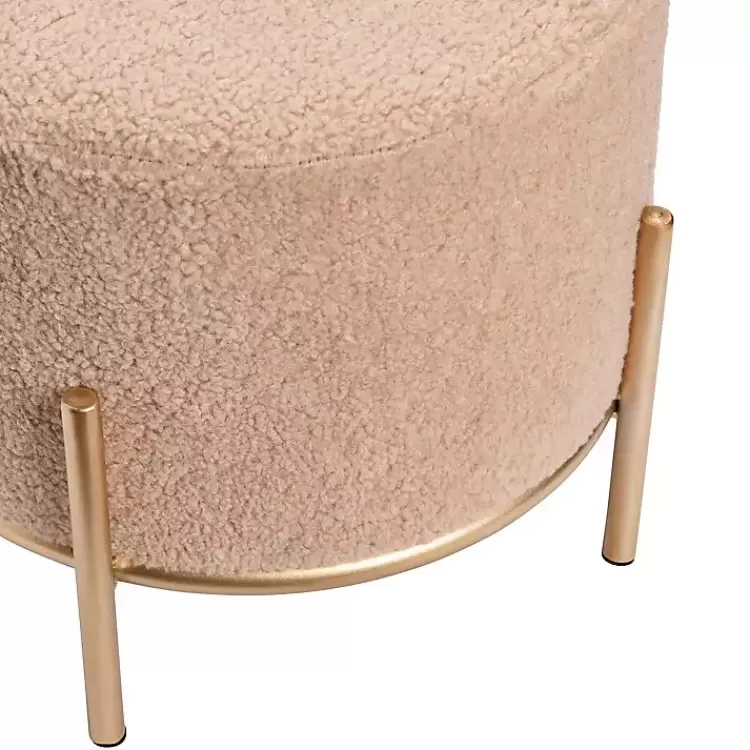 cream_sherpa_upholstered_round_ottoman_2.webp Cream Sherpa Upholstered Round Ottoman>Kirklands Home Flash Sale