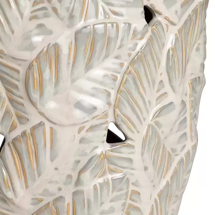 cream_silver_ceramic_leaf_cutout_table_lamp_2.webp Cream Silver Ceramic Leaf Cutout Table Lamp>Kirklands Home Flash Sale
