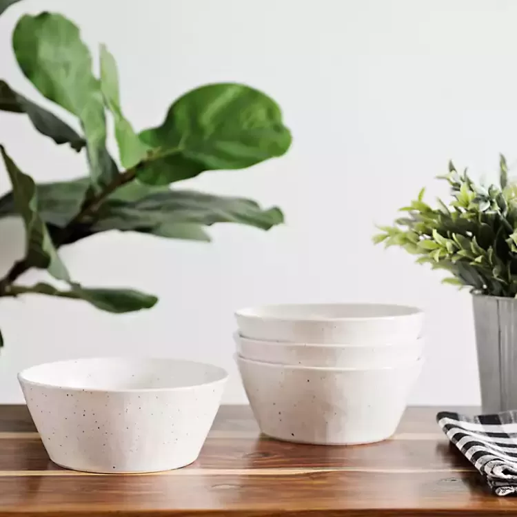 Cream Simple Things Bowls, Set of 4>Kirklands Home Flash Sale