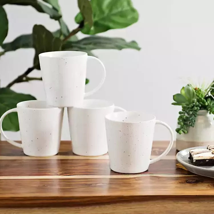 Cream Simple Things Mugs, Set of 4>Kirklands Home Store