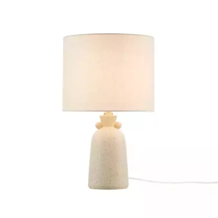 Cream Speckled Ceramic Table Lamp>Kirklands Home Fashion