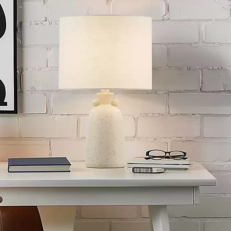 cream_speckled_ceramic_table_lamp_2.webp Cream Speckled Ceramic Table Lamp>Kirklands Home Fashion