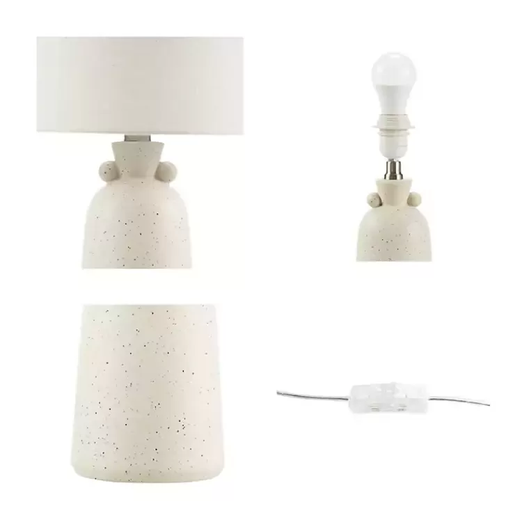 cream_speckled_ceramic_table_lamp_6.webp Cream Speckled Ceramic Table Lamp>Kirklands Home Fashion