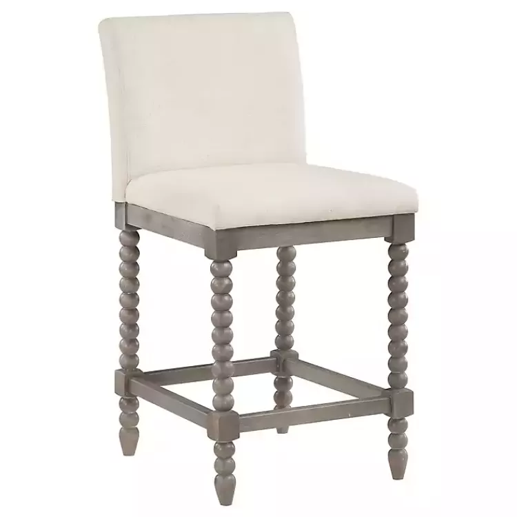 Cream Spindle Legs Counter Stool>Kirklands Home Online