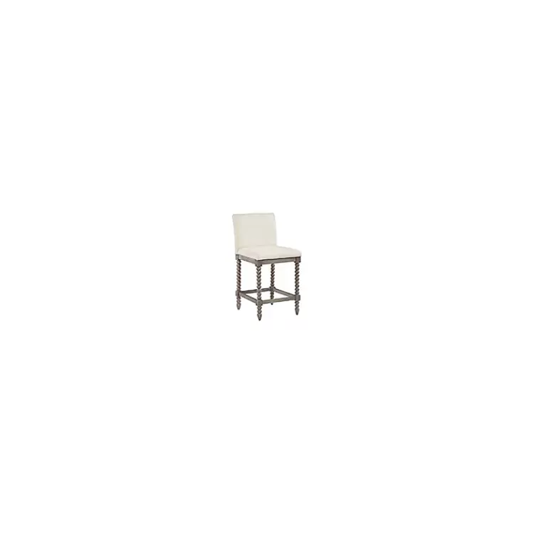 Cream Spindle Legs Counter Stool>Kirklands Home Online