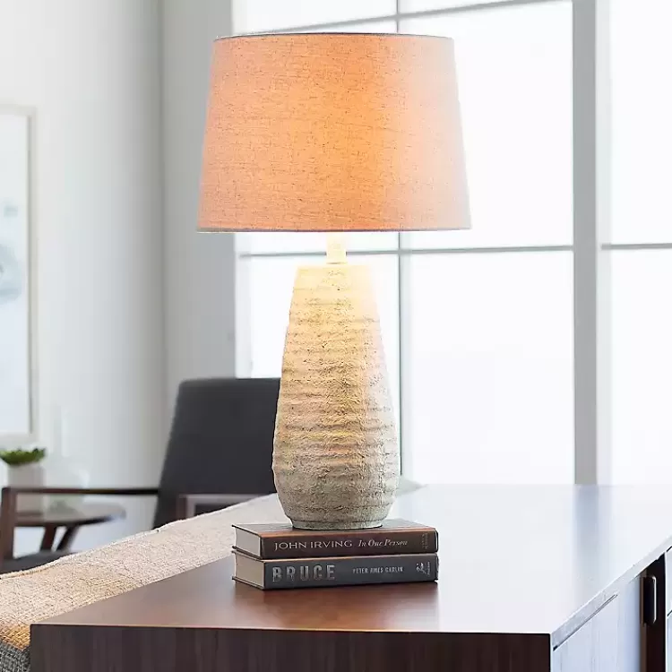 cream_textured_maggie_table_lamp_2.webp Cream Textured Maggie Table Lamp>Kirklands Home Hot