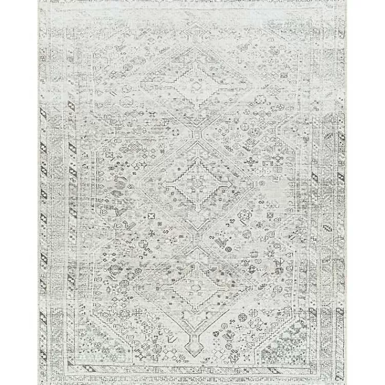 Cream Traditional Washable Area Rug, 6x9>Kirklands Home Best