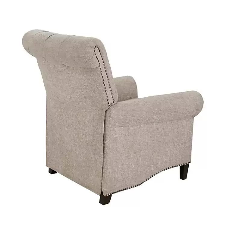 cream_tufted_back_nailhead_trim_recliner_armchair_4.webp Cream Tufted Back Nailhead Trim Recliner Armchair>Kirklands Home Best