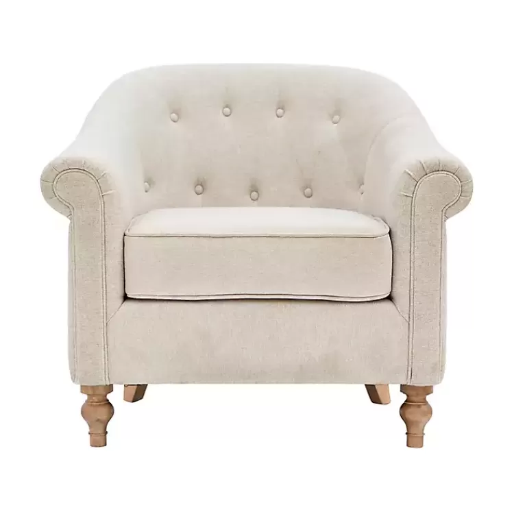 cream_tufted_farmhouse_accent_chair_2.webp Cream Tufted Farmhouse Accent Chair>Kirklands Home Clearance
