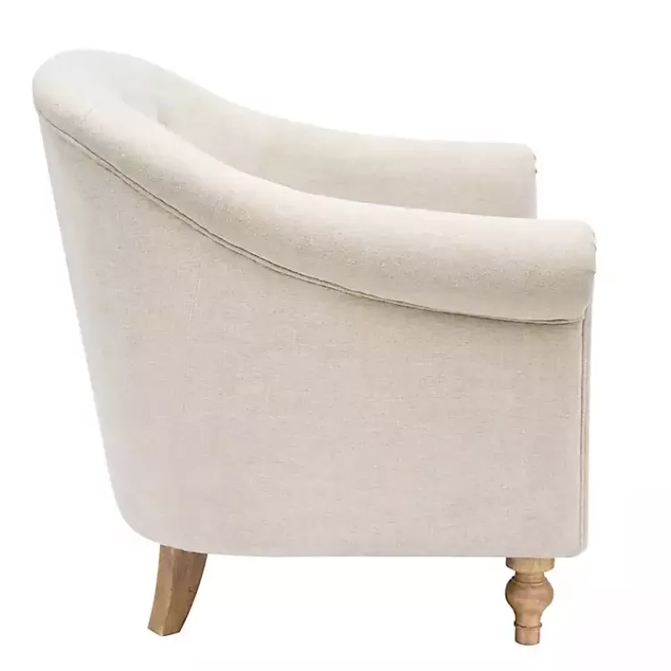 cream_tufted_farmhouse_accent_chair_3.webp Cream Tufted Farmhouse Accent Chair>Kirklands Home Clearance
