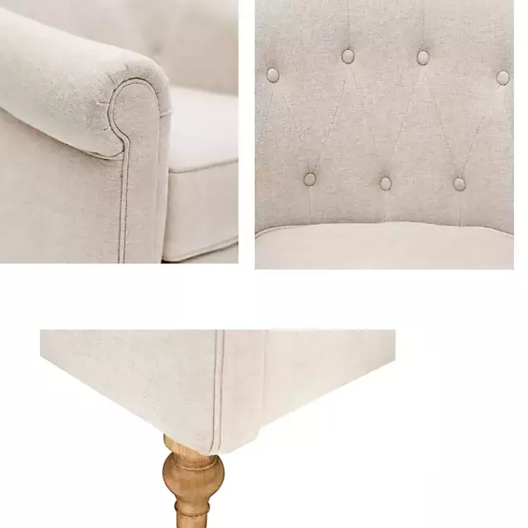 cream_tufted_farmhouse_accent_chair_5.webp Cream Tufted Farmhouse Accent Chair>Kirklands Home Clearance