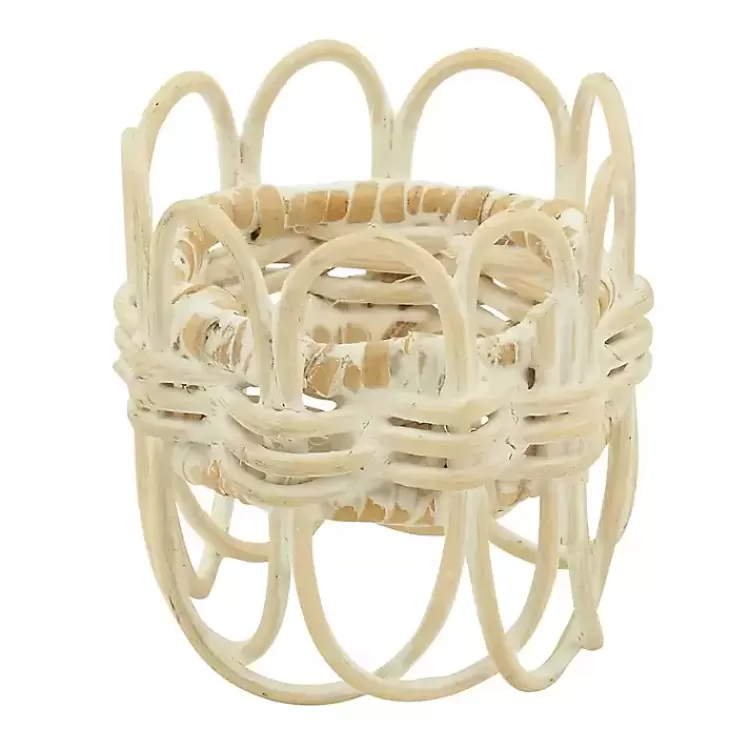 Cream Twisted Rattan Napkin Rings, Set of 4>Kirklands Home Sale