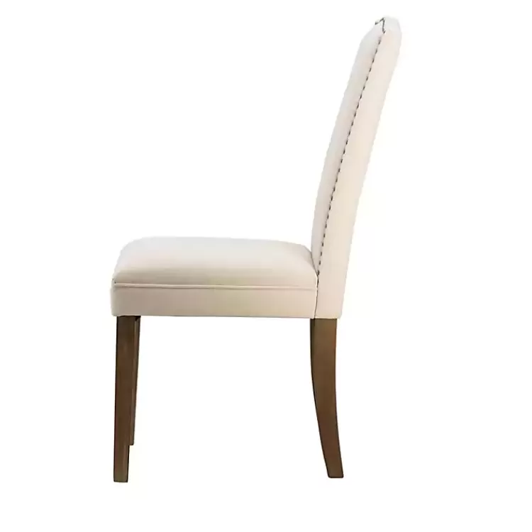 cream_upholstered_armless_dining_chairs_set_of__2.webp Cream Upholstered Armless Dining Chairs, Set of 2>Kirklands Home Cheap