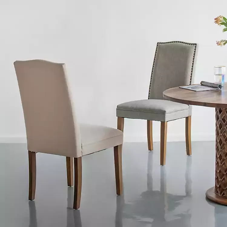 cream_upholstered_armless_dining_chairs_set_of__5.webp Cream Upholstered Armless Dining Chairs, Set of 2>Kirklands Home Cheap