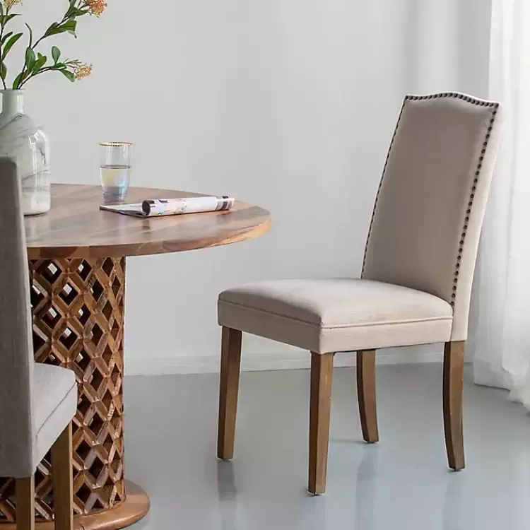 cream_upholstered_armless_dining_chairs_set_of__6.webp Cream Upholstered Armless Dining Chairs, Set of 2>Kirklands Home Cheap