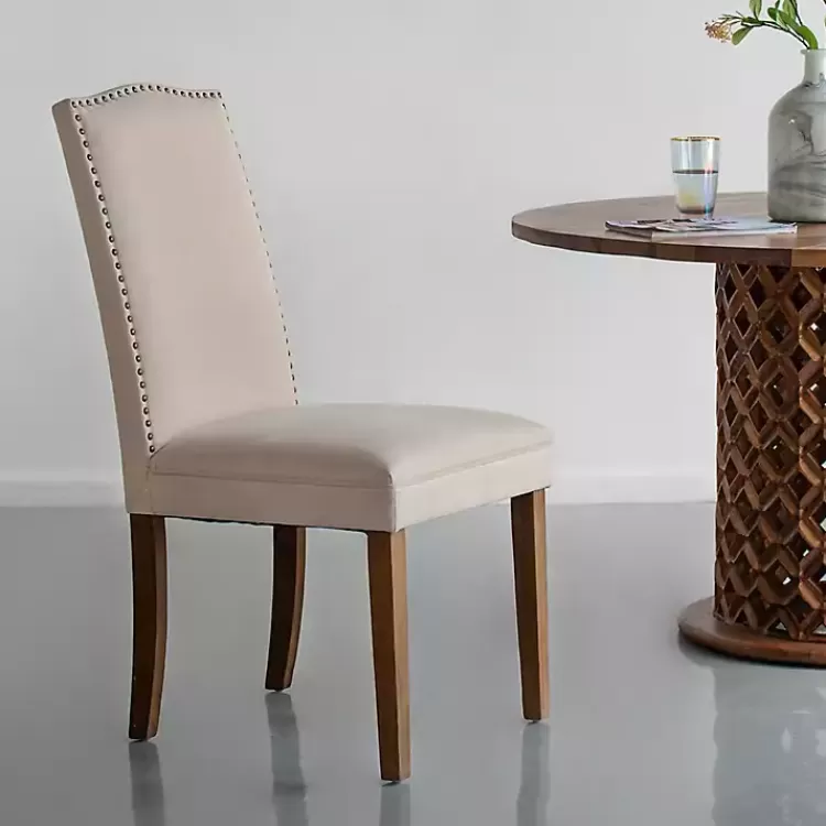 cream_upholstered_armless_dining_chairs_set_of__8.webp Cream Upholstered Armless Dining Chairs, Set of 2>Kirklands Home Cheap