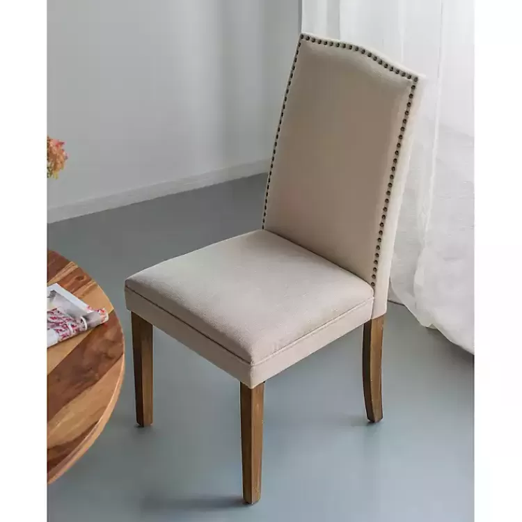 cream_upholstered_armless_dining_chairs_set_of__9.webp Cream Upholstered Armless Dining Chairs, Set of 2>Kirklands Home Cheap