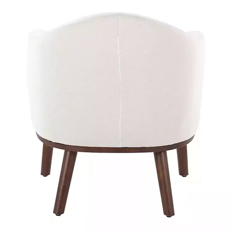 cream_upholstered_midcentury_modern_accent_chair_3.webp Cream Upholstered Midcentury Modern Accent Chair>Kirklands Home Outlet