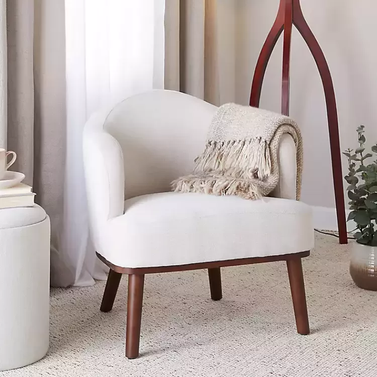 cream_upholstered_midcentury_modern_accent_chair_7.webp Cream Upholstered Midcentury Modern Accent Chair>Kirklands Home Outlet
