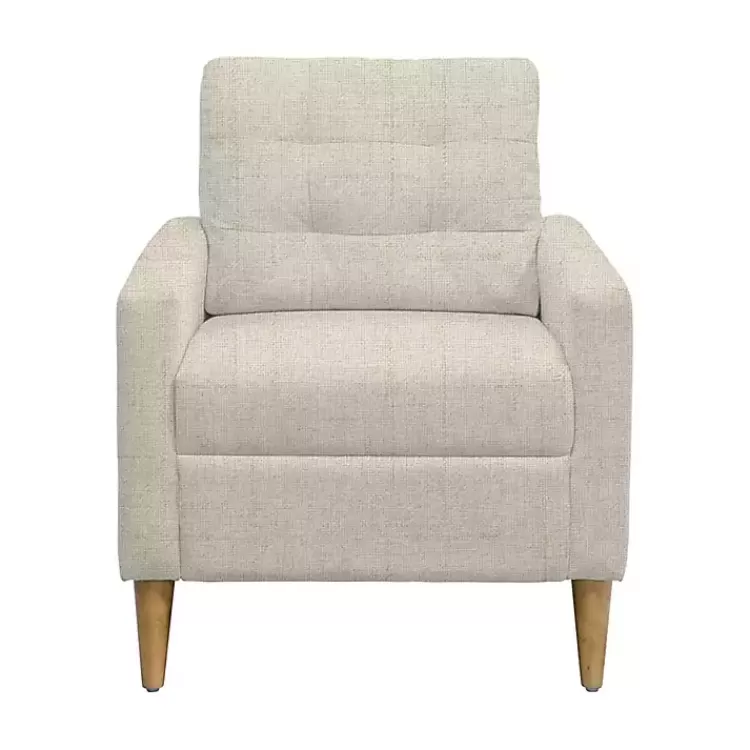 Cream Upholstered Tufted Dani Accent Chair>Kirklands Home Cheap