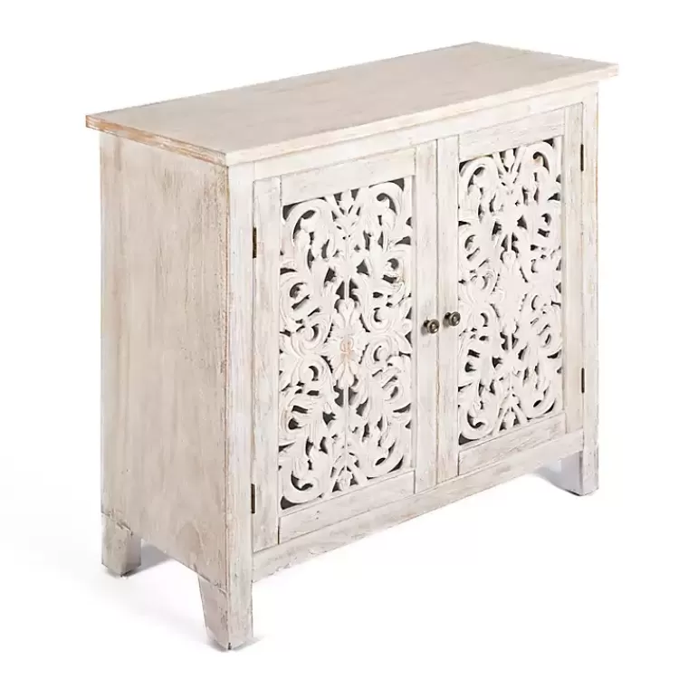 cream_washed_wood_carved_door_cabinet_2.webp Cream Washed Wood Carved Door Cabinet>Kirklands Home Fashion