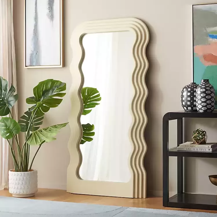 cream_wavy_mayha_leaner_mirror_4.webp Cream Wavy Mayha Leaner Mirror>Kirklands Home Fashion