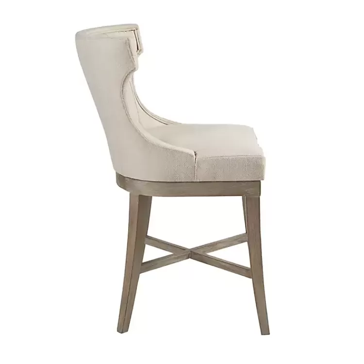 cream_wingback_swivel_seat_counter_stool_3.webp Cream Wingback Swivel Seat Counter Stool>Kirklands Home Fashion