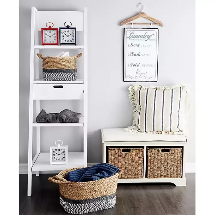 cream_wood_bench_with_storage_baskets_6.webp Cream Wood Bench with Storage Baskets>Kirklands Home Outlet