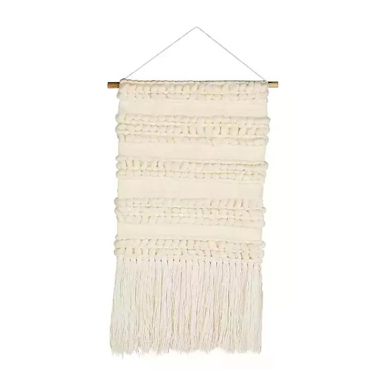 Cream Woven Fringe Macrame Wall Hanging>Kirklands Home Best