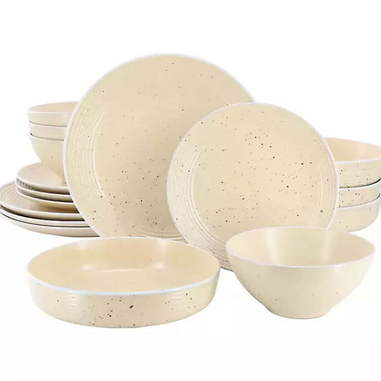 Cream Emilia Stoneware 16pc. Dinnerware Set>Kirklands Home Shop