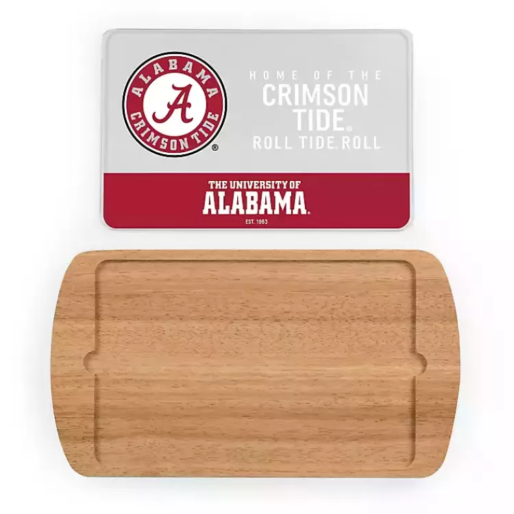 Crimson Tide Wood and Glass Serving Board>Kirklands Home Fashion
