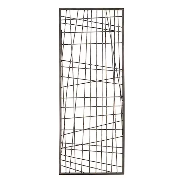 Crosshatch Metal Frame Plaque>Kirklands Home Clearance