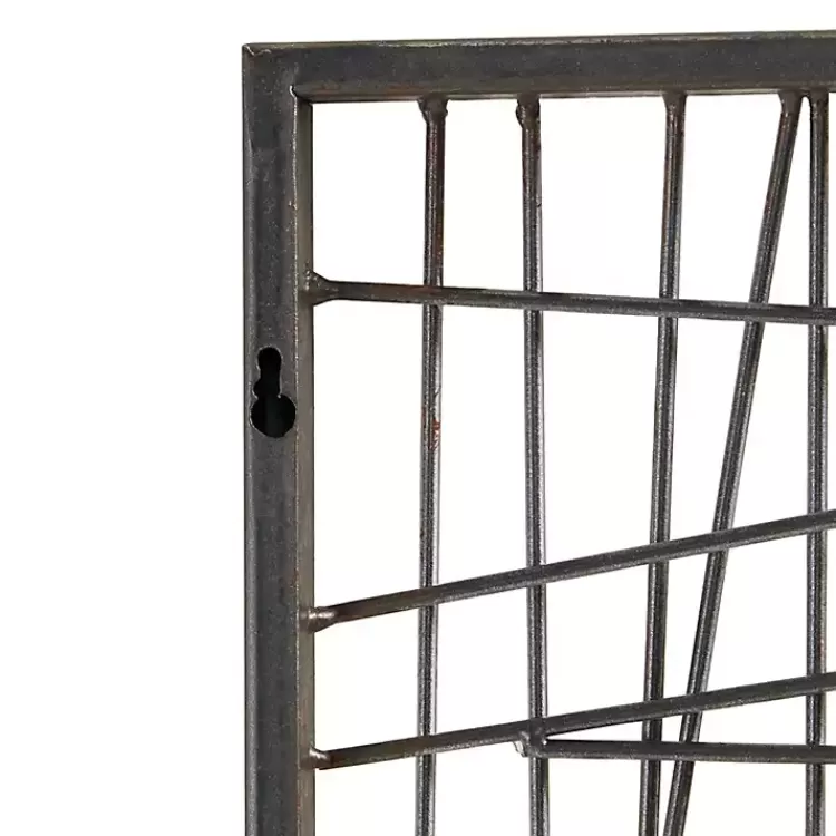 crosshatch_metal_frame_plaque_3.webp Crosshatch Metal Frame Plaque>Kirklands Home Clearance