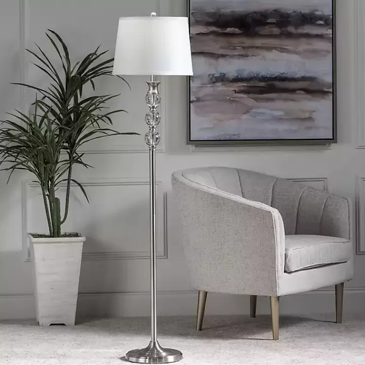 crystal_and_silver_metal_floor_lamp_3.webp Crystal and Silver Metal Floor Lamp>Kirklands Home Best